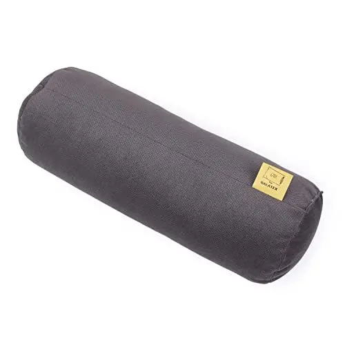 Produktbild: GM Nackenrolle 40x15 cm Kissenrolle Multifunktionales Rollenkissen für Nacken Rücken und Beine mit wasserabweisendem und schmutzabweisendem Stoffbezug Made in Italy Braun