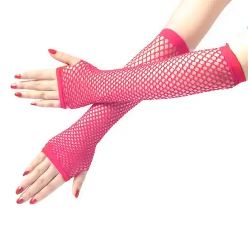 Produktbild: GMBYLBY Elastische Netzhandschuhe, Angelhandschuhe, Nylon, Anglerhandschuhe für Sportler und, Rosenroter Kartenhalter, M