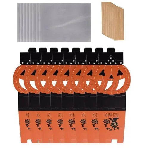 Produktbild: GMBYLBY Elegante Halloween Süßigkeitenboxen. Verwenden Sie Freundliche Halloween Leckerli Boxen Süßigkeitenboxen Für Die Lustige Verteilung Von Partysüßigkeiten