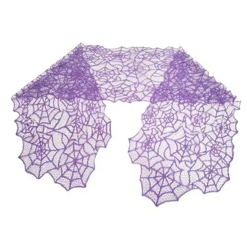 Produktbild: GMBYLBY Gruselige Halloween Tischdecke Polyester Spitzen Tischläufer Party Dekorationstuch Für Gruselige Umgebung