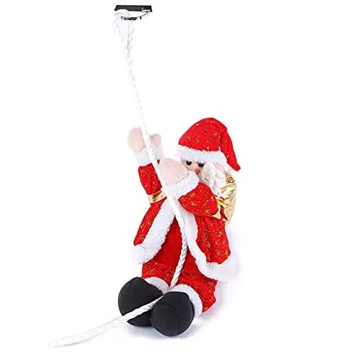 Produktbild: GMBYLBY Weihnachtsbaum-Anhänger Ornament Weihnachtsmann Kletterseil Plüsch für Spielzeug