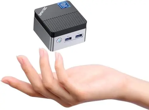 Produktbild: GMKtec Mini-PC N97 mit with Windows 11 Pro, G5 Micro-Desktop-Computer, Intel Alder Lake N97 der 12. Generation (bis zu 3,60 GHz), 12 GB DDR5, 256 GB großes Laufwerk für Unternehmen, Schule