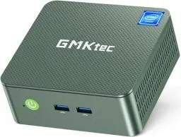 Produktbild: GMKtec Mini PC Alder Lake N100 Prozessor (3.4GHz) 8GB DDR4 RAM 256GB PCIe M.2 SSD, NUC Micro PC Computer mit 4K Dual HDMI Display/4x USB 3.2/WiFi 6/BT5.2/RJ45 Ethernet für