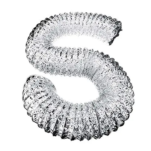 Produktbild: GMWXJKKL 4inch Ventilator-Rohr 100mm PVC-Aluminium-Rohr Luft-Lüftungsrohrschlauch Flexible Abgaskanal 3 / 2m Luft-System-Entlüftungs-Badezimmer xiaolu