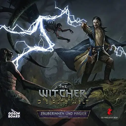 Produktbild: Go on Board, The Witcher: Die alte Welt – Zauberinnen und Magier, Erweiterung, Expertenspiel, Brettspiel, 1-5 Spieler, Ab 14+ Jahren, 90-150 Minuten, Deutsch