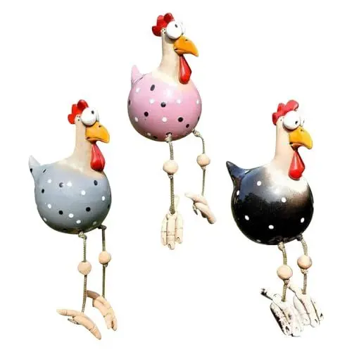 Produktbild: Gobesty 3 Pcs Gartendeko Huhn Deko, G-SZBJ-CJC-01409-1DC