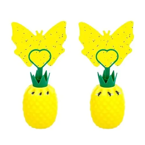 Produktbild: Gobesty FliegenfalleX2, Fruchtfliegenfalle Gelbsticker Trauermücken, Klebefalle Gelbtafeln, Innenbereich mit Lockstoff, Gegen Fliegen obstfliegenfalle für Die Zimmerpflanzen Schädlingsbekämpfung