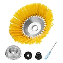 Produktbild: Gobesty Freischneider für Unkrautbürste, Nylon Fugenbürste UnkrautbüRstenkopf, 20cm Wildkrautbürste für Motorsense, Nylon Rasenmäher Bürste, Freischneider Rundbürste für Rost-Und Moosentfernung