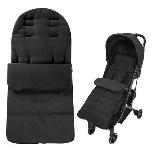Produktbild: Gobesty Fußsack Kinderwagen Universal, Kinder Winterfußsack 100cm, Wasserabweisende Kinderwagen Schlafsack, Fußsack Babyschale mit Reißverschluss Waschbar Abnehmbare Passend für Alle Kinderwagen