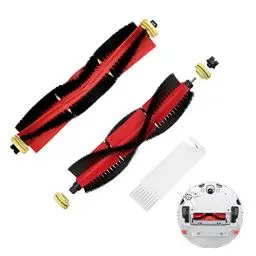 Produktbild: Gobesty Zubehör für Xiaomi Saugroboter, 2 Hauptbürste, 1 Reinigungsbürste, Staubsauger-Teile Ersatzteile für Xiaomi Mi Robot und Cleaner Roborock S5 MAX S6 MAXV S50 S55 S6