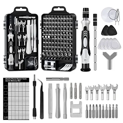 Produktbild: Gocheer Precision Screwdriver Set, 138 in 1 Precision Mechanic Screwdriver Set, Repair Tool for Mobile Phones, Smartphones, Laptop, Camera, Glasses, Watches