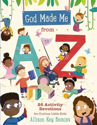Produktbild: God Made Me from A to Z: 26 Activity Devotions for Curious Little Kids