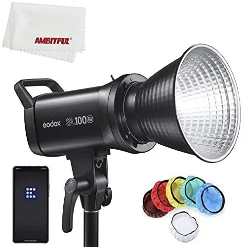 Produktbild: Godox SL100Bi 100W 2800-6500K Weiß Gelb Version LCD-Panel LED-Videoleuchte Kontinuierlicher Ausgang Bowens Mount Studioleuchte (SL100Bi)