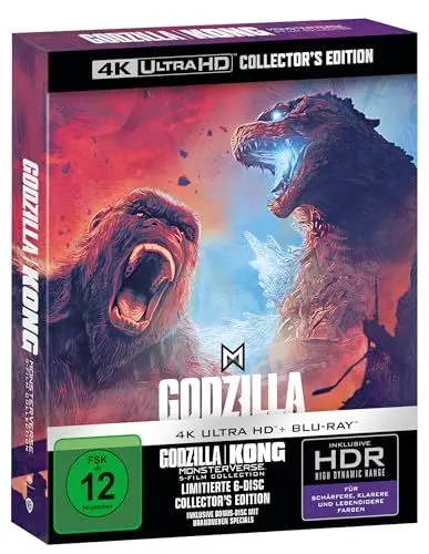 Produktbild: Godzilla Kong Monsterverse limited 5-Film Collection (4K UHD) (Blu-ray)