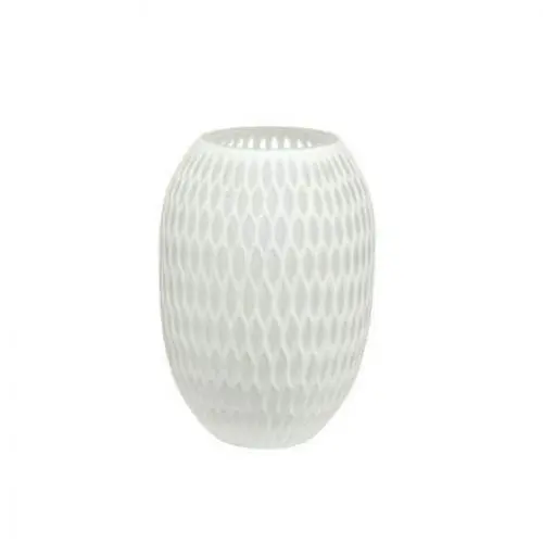 Produktbild: Goebel White Carved Vase aus Porzellan hergestellt, Maße: Länge 17cm, Breite 17cm, 23-121-05-1