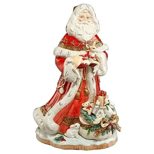 Produktbild: Goebel X-Mas Fitz and Floyd-Figur Weihnachtsmann aus Steingut Mehrfarbig, Maße: 32cm x 33cm x 49cm, 51-001-26-1