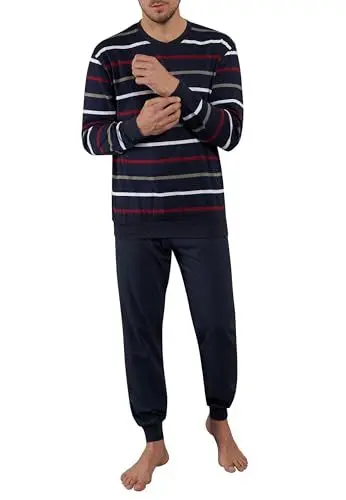 Produktbild: Götzburg Herren Pyjama Schlafanzug Nachtwäsche 54