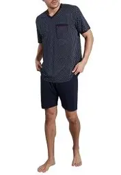 Produktbild: Götzburg Herren Shorty blau Bedruckt 1er Pack (50, blau-dunkel-Allover)