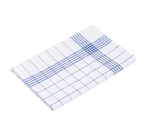 Produktbild: Gözze - Geschirrtuch-Set, 3-teilig, 100% Baumwolle, hohe Materialdichte (260 g/m²), 50 x 70 cm - Blau/Weiß