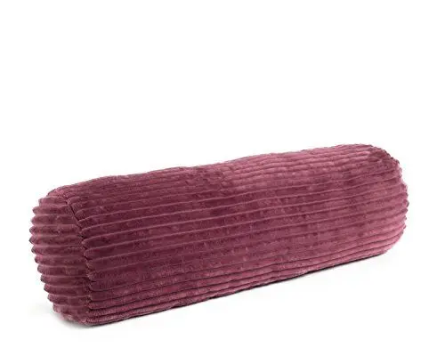 Produktbild: Gözze - Kuschelige Kissenrolle in Cord Optik, Ideal als Nackenstütze, 70 x 22 cm - Beere