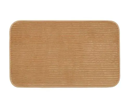 Produktbild: Gözze - Rutschfester Weicher Badeteppich, 100% Polyester, 60 x 100 cm - Sand