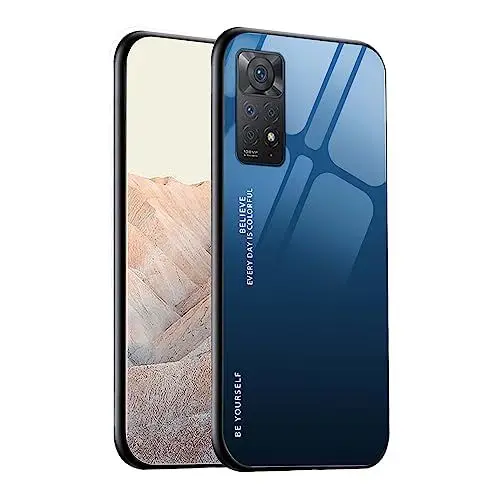 Produktbild: GOGME Hülle für Xiaomi Redmi Note 11 Pro+ / Note 11 Pro Plus Hülle, Farbverlauf-Glas Back Cover Handyhülle, Ultra Thin Tasche Cover TPU Silikon Grenze Shock Absorption Stoßfest Case Schutzhülle(7)