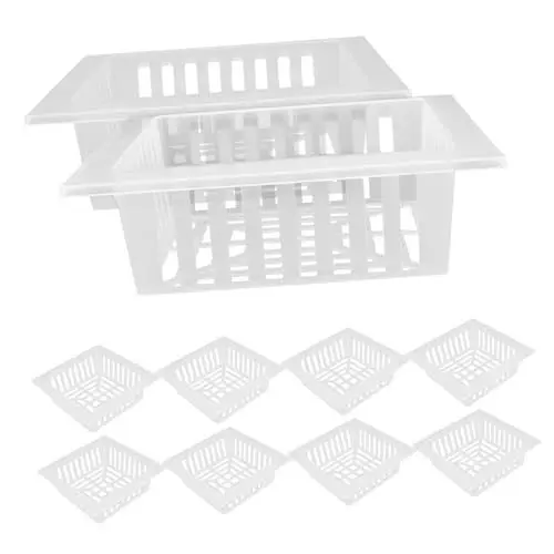 Produktbild: Gogogmee 10 STK Quadratischer Pflanzkorb Kinderzimmer Netzbecher Pflanzkorb Tasse Netzbecher Hydroponisch Hydroponischer Netzbecher Mesh-netzbecher Garten Netz Topf Netztöpfe Pp Transparent