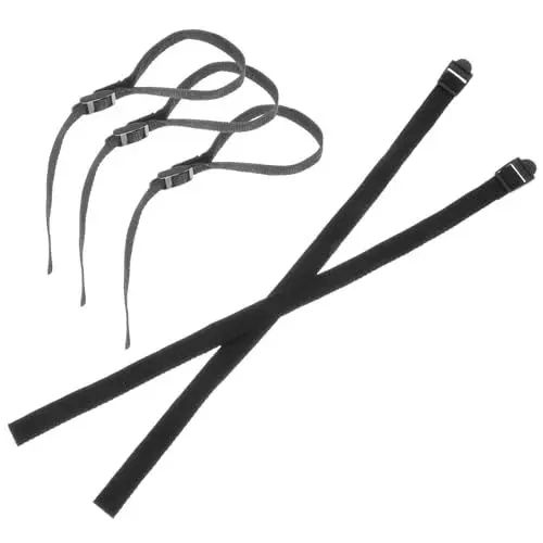 Produktbild: Gogogmee 10 STK Skistockträger Skistockhalter Für Kinder Ski Und Stock Ski- Und Stockträger Handschlaufen Für Skistöcke Wander-skistockgurte Trekkingstock-halterungsseil Ski Stöcke Black
