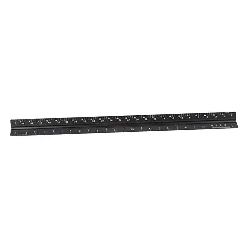 Produktbild: Gogogmee 3-seitiges Aluminium-ingenieur-lineal Architektonischer Zeichenmaßstab Ziviler Entwurf