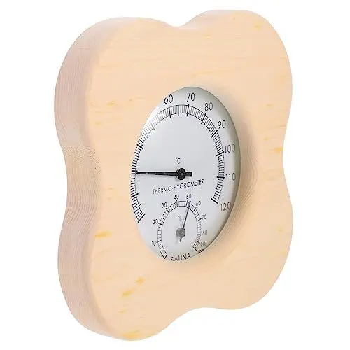 Produktbild: Gogogmee 1Stk Hygrometer Werkstätten Hygrothermograph Digitale Temperaturanzeige Themometer Room Temperature and Humidity Meter zimmerthermometer Saunaraumversorgung Holzthermometer hölzern