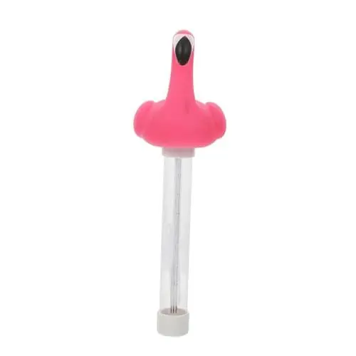 Produktbild: PHENOFICE Schwimmendes Flamingo-wasserthermometer Poolthermometer Mit Fahrenheit Und Celsius-anzeige Strapazierfähig Für Fischteich Und Schwimmbad