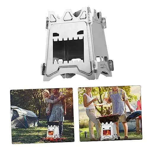 Produktbild: Gogogmee Holzofen Aus Tragbar Für Camping Grillofen Im Freien Großes Brennholzloch Gute Luftzirkulation Rostfrei Hitzebeständig Einfach Aufzubauen Geeignet Für Garten Und