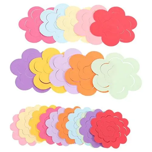 Produktbild: Gogogmee 1 Satz Blumenförmiges Papier buntpapier kraftpapier Papierhandwerk Kraft-Origami-Papier Origami Papier selber Machen Rosen-Origami-Papier Faltbares Origami-Papier selber Machen