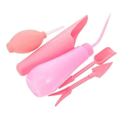 Produktbild: Gogogmee 1 Satz Gartenwerkzeug-Set Sukkulenten-Pflegeset Kindergartengeräte Miniaturbausatz Kinder-Kits Kinder gartenwerkzeug gartengeräte Kinder Bonsai-Werkzeuge Pflanzenzubehör PVC Rosa
