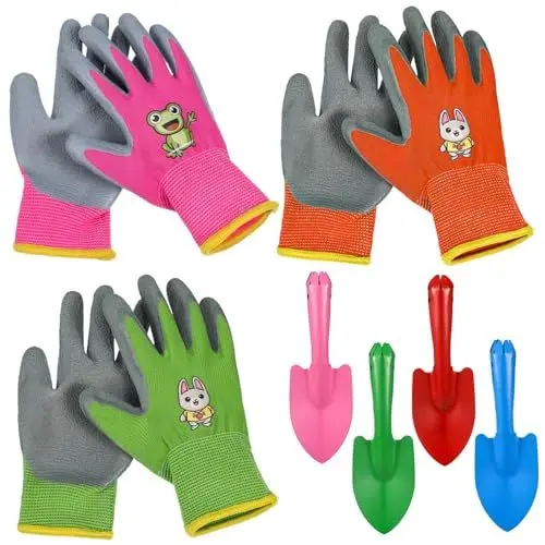 Produktbild: 1 Satz Outdoor-Produkte für Kinder gartengeräte Kinder gartengeräte für Kinder Gardening Gloves Kinder Gartenwerkzeugset Garten rankhilfen Unkrautkelle Pflanzkelle Emulsion BESPORTBLE