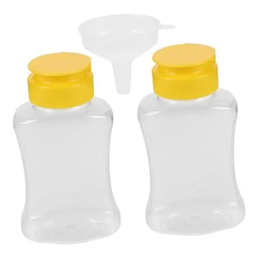 Produktbild: Gogogmee Honig Bio 1 Set Honig Quetschflasche Honig Gewürzbehälter Senfsirup Behälter Honigspender Quetschflasche Quetsch Honigglas Gewürzflasche Leeres Honigglas Aus Honig Gastgeschenk