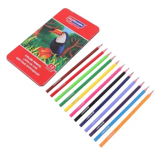 Produktbild: Gogogmee 1 Stk Buntstifte Professionelle Zeichenstifte Malstifte Zeichnen Zeichenstifte-kit Blumenstanzer Für Die Kartengestaltung Ölfarbene Bleistifte Farbige Skizzierstifte Mal-kits Holz