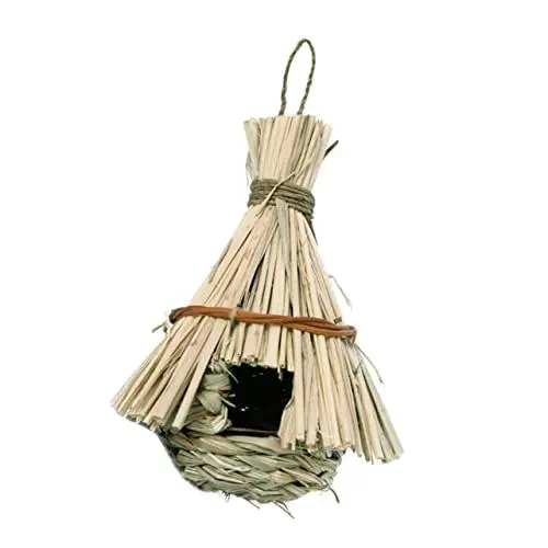 Produktbild: Gogogmee Vogelnest-Dekoration Gras-vogelhaus Tropfenförmiges Vogelnest-Ornament 17 X 17 X 30 cm Für Die Außendekoration