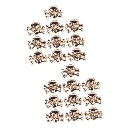 Produktbild: Gogogmee 20 Stk Geisternieten Nieten Geist Nagel-punk- -gestüt Schädelnieten Spikes Niete Zierniete Punk-stollen Basteln Gothic-spikes-nieten -nietenbolzen Golden