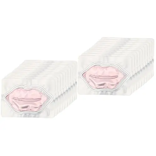 Produktbild: Gogogmee 20 Stk Lippenmaske Befeuchten Lippenpolster Fingerschutz Lippenpflegeprodukte Lippenpflegemaske lip mask lipmask lip fix Lippenpflegepflaster pflegenden Lippenschutz Vlies Rosa
