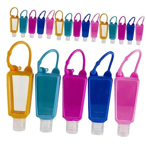 Produktbild: Gogogmee 20 Stück Tragbare Flaschenhand Für Kinder Reise Quetschflaschen Hand Schlüsselanhänger Halter Schlüsselanhänger Leere Quetschflaschen Hand Reisegröße Handhalter