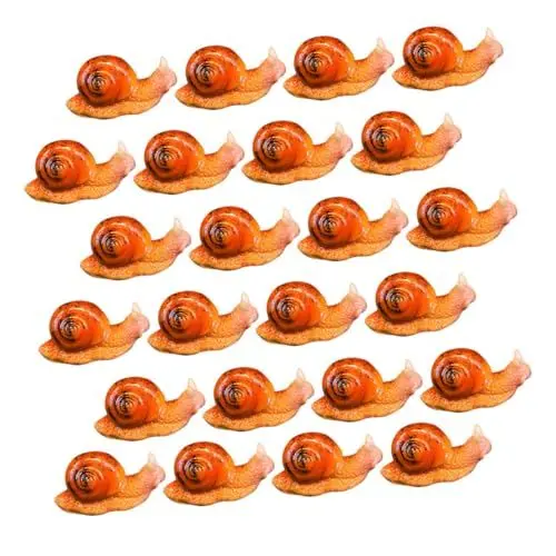 Produktbild: Gogogmee 25 Stück Mikro Landschaftsgarten Ornamente Mini Schnecken Dekoration Schnecke Für Dekoration Haushalt Gartendekoration Mini Schneckenfiguren Kleine Schneckenstatue Mikro