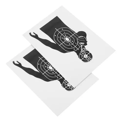 Produktbild: Gogogmee 2St Cephalothorax-Ring-Zielpapier Reichweite und Ziele Zielpapier für Bogenschießen Silhouette-Schießpapier Papierziele schießscheibe Schießziel Zielmarkierung kreatives Zielpapier