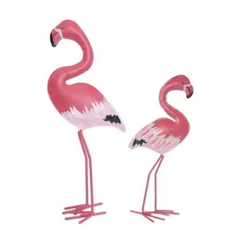 Produktbild: Gogogmee 2 Pairs Flamingo Ornamente Für Home Harz Handwerk Dekorative Ornment Cartoon Flamingo Statue