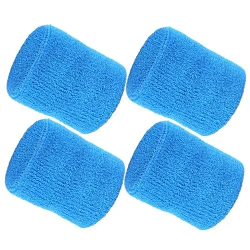 Produktbild: Gogogmee 2er-pack Baumwoll-handgelenkschweißbänder Sport-handgelenkschiene Atmungsaktiv Für Golf Tennis Training Handschutz Schnelltrocknend