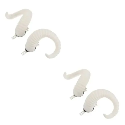 Produktbild: Gogogmee 2 Stück Paar Einzigartiges Schaf-Stirnband halloween haarschmuck Schafshorn Haarspange Haarreif aus Teufelshorn Hörner Haarspangen halloween deko Halloween-Cosplay-Kopfbedeckungen