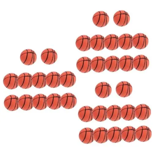 Produktbild: Gogogmee 36 STK Mini-Basketball Sportspielzeug für Kleinkinder Sportangebot für Kinder Spielzeug für Kinder kinderspielzeug hüpfende Ballspielzeuge Springball aus PVC Plastik Orange