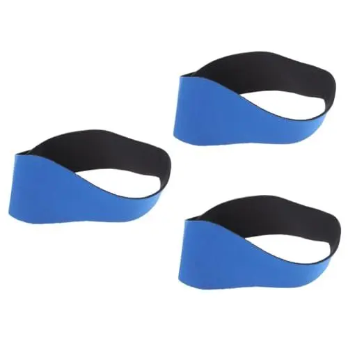 Produktbild: Gogogmee 3-teiliges Verstellbares Schwimm-stirnband Für Yoga Tauchen Ohrband Für Kinder Und Erwachsene Dunkles Haar Schützt Vor Wasser