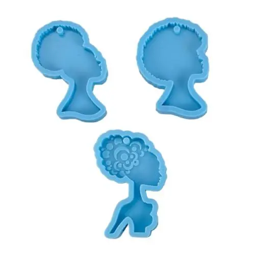 Produktbild: Gogogmee 3er-pack Silikonformen Zum Basteln Von Schlüsselanhängern Aus Ton Formen Für Schlüsselanhänger Und