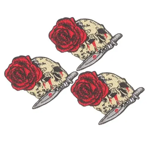 Produktbild: Gogogmee 3 Stück Patch Punk Stickerei Design Kleidung Patches Gestickte Patches Für Taschen Schuhe Und Hüte